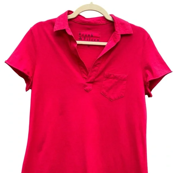 Frank & Eileen Lauren Polo Red Mini Dress — Size Medium - Picture 5 of 13